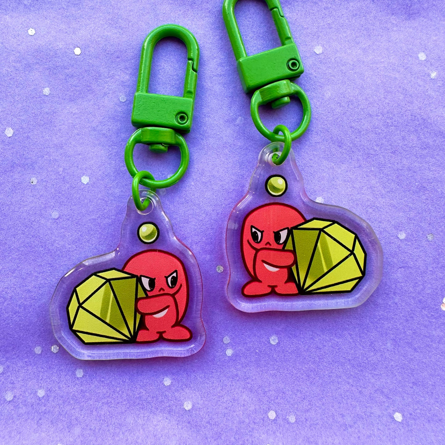 Knuckles the Echidna Chao Acrylic Keychain – Sonic Fan Charm Gift | Ships from USA (Miami)