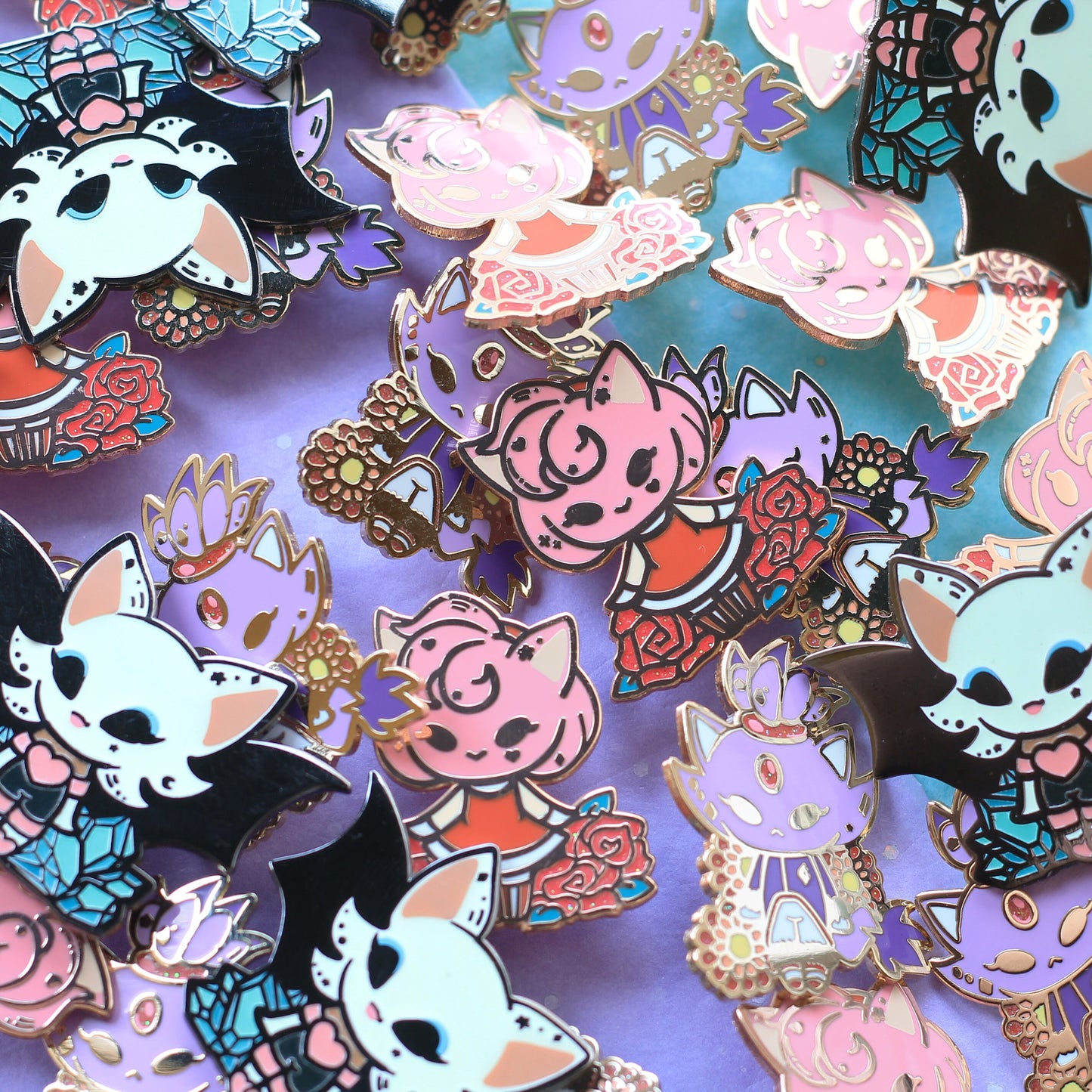 B GRADE | Rouge enamel pin | GLOWS IN DARK effect | halloween enamel pin