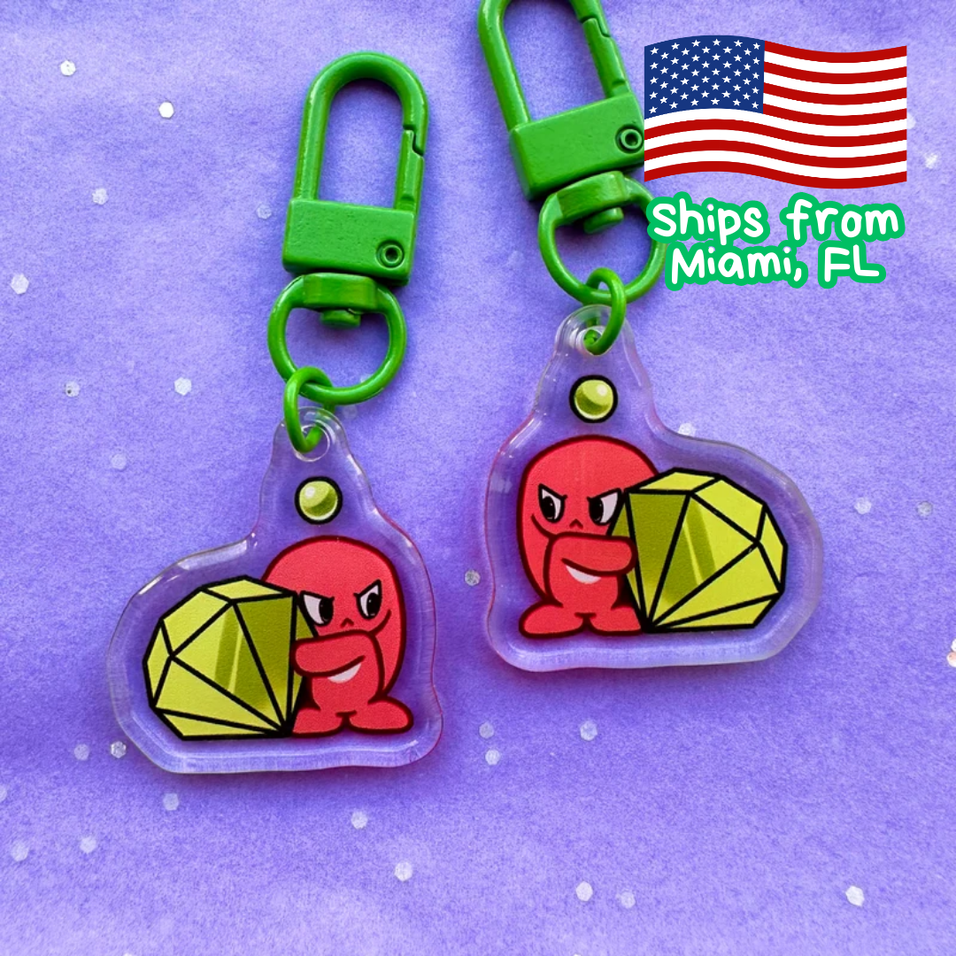 Knuckles the Echidna Chao Acrylic Keychain – Sonic Fan Charm Gift | Ships from USA (Miami)