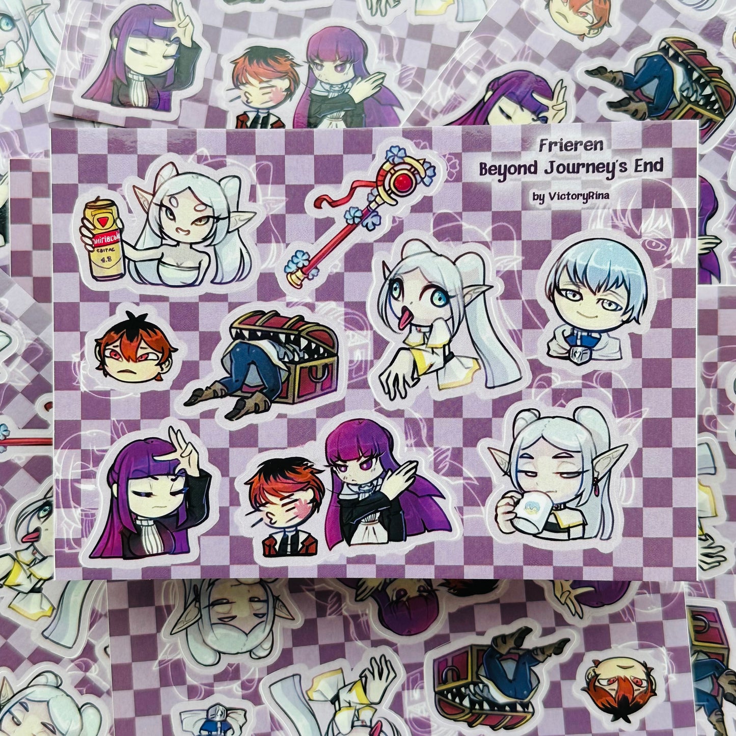 A6 4*6 in. Travelling elf vinyl sticker sheet | waterproof stickers