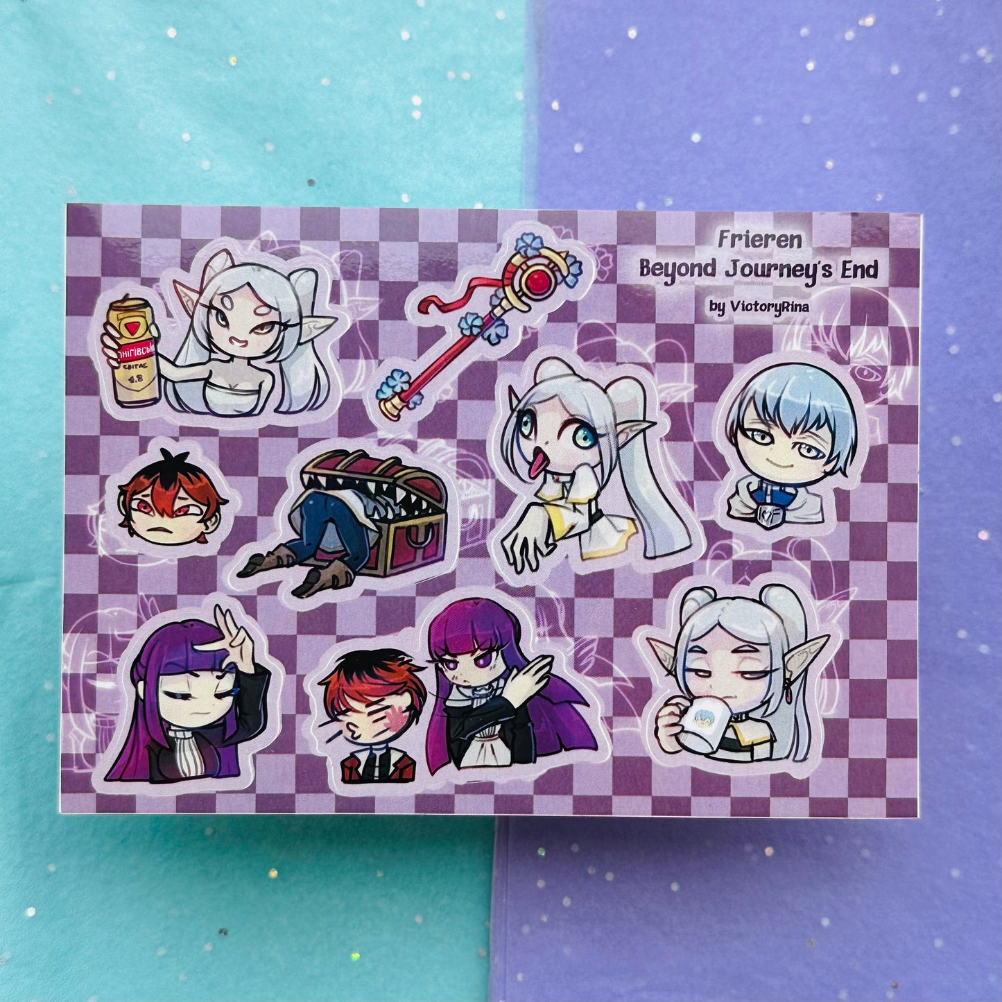 A6 4*6 in. Travelling elf vinyl sticker sheet | waterproof stickers