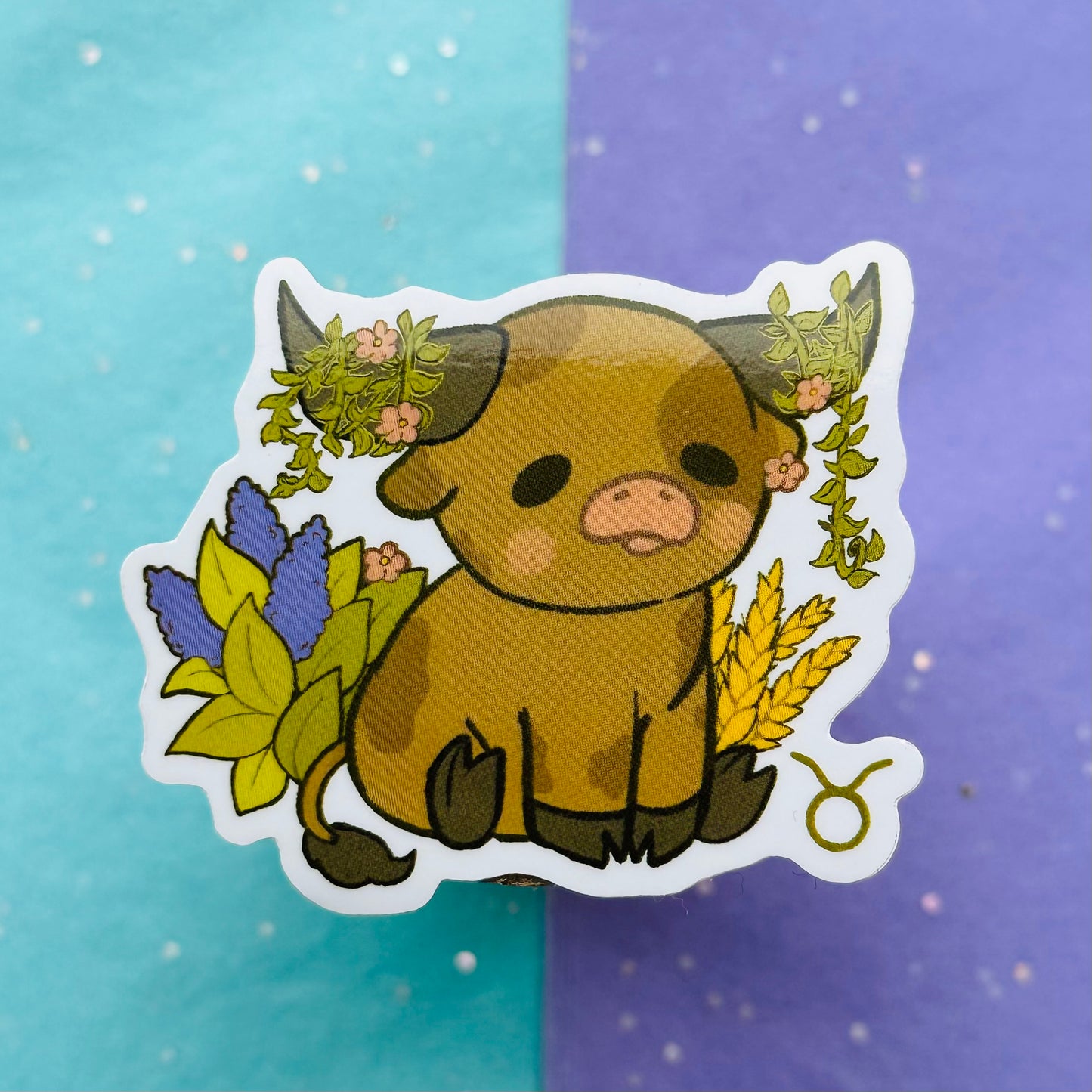 Taurus sticker | 2.5 in. | glossy finish | vinyl sticker | waterproof sticker | zodiac sticker | waterproof sticker