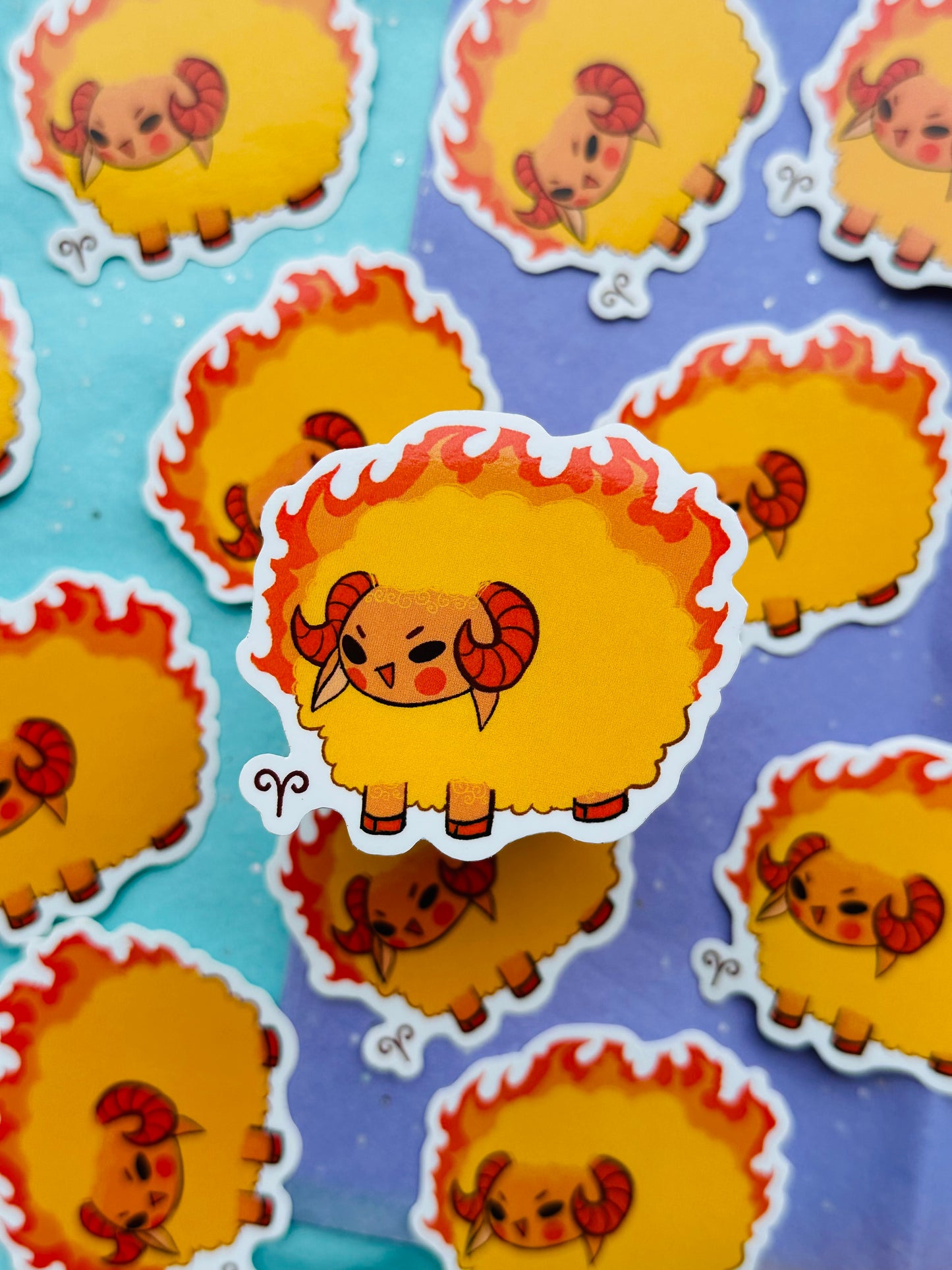 Aries sticker | 2.5 in. | glossy finish | vinyl sticker | waterproof sticker | zodiac sticker | waterproof sticker