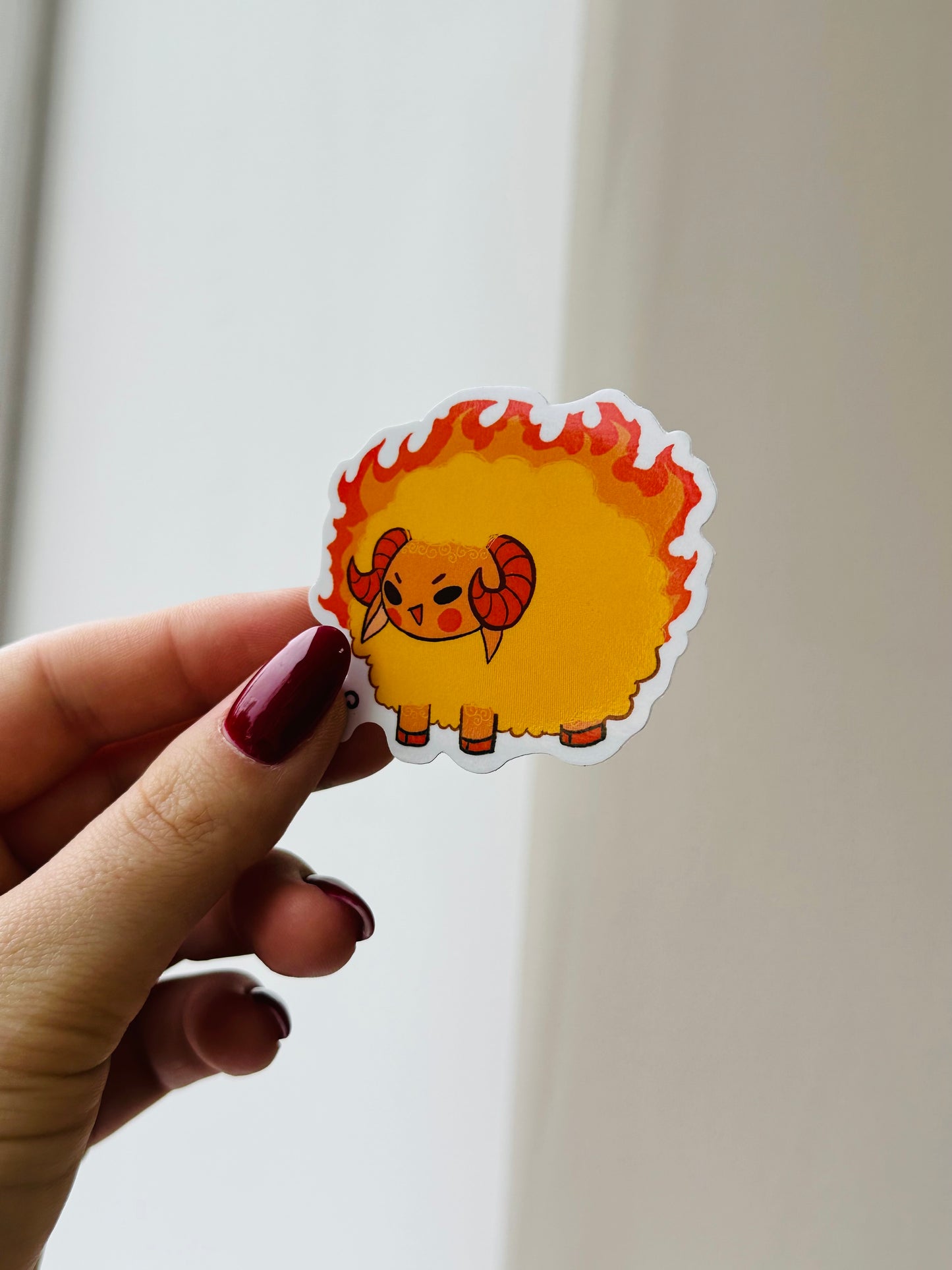 Aries sticker | 2.5 in. | glossy finish | vinyl sticker | waterproof sticker | zodiac sticker | waterproof sticker