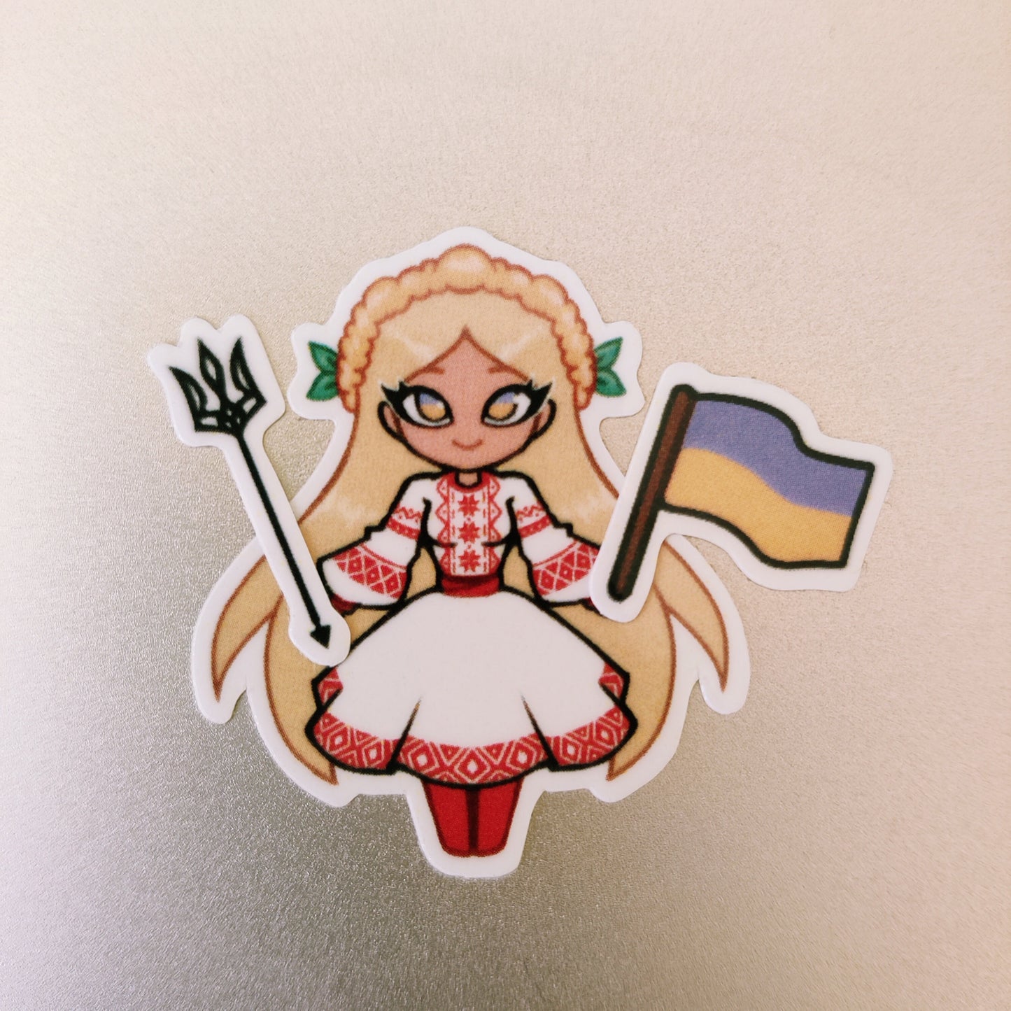 Ukraine stickers | Ukrainian girls stickers | Stand with Ukraine | stickers for water bottles