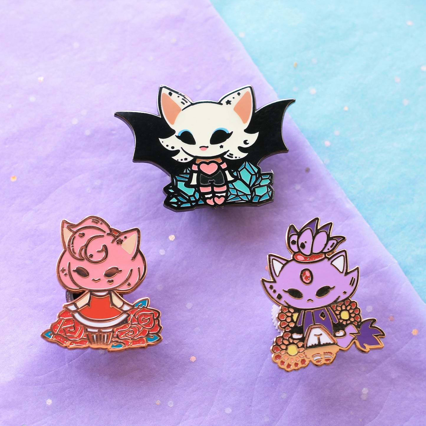 B GRADE Bat enamel pin | GLOWS IN DARK effect | halloween enamel pin