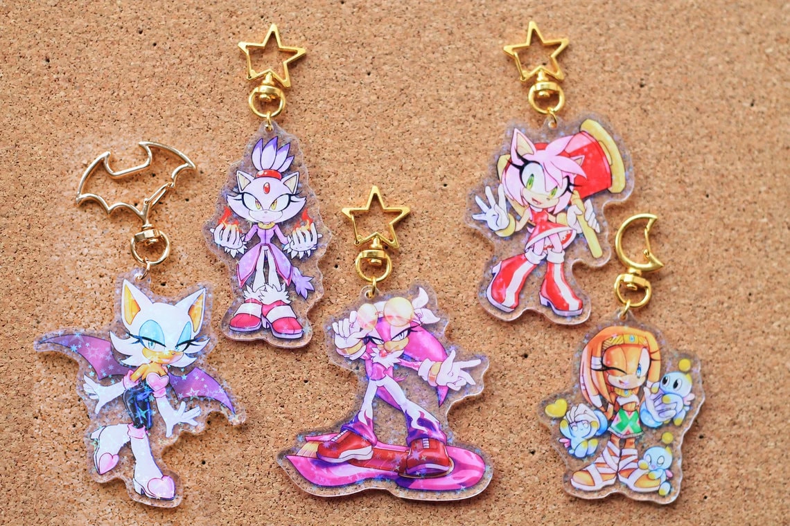 3 in. Bat Acrylic Keychain