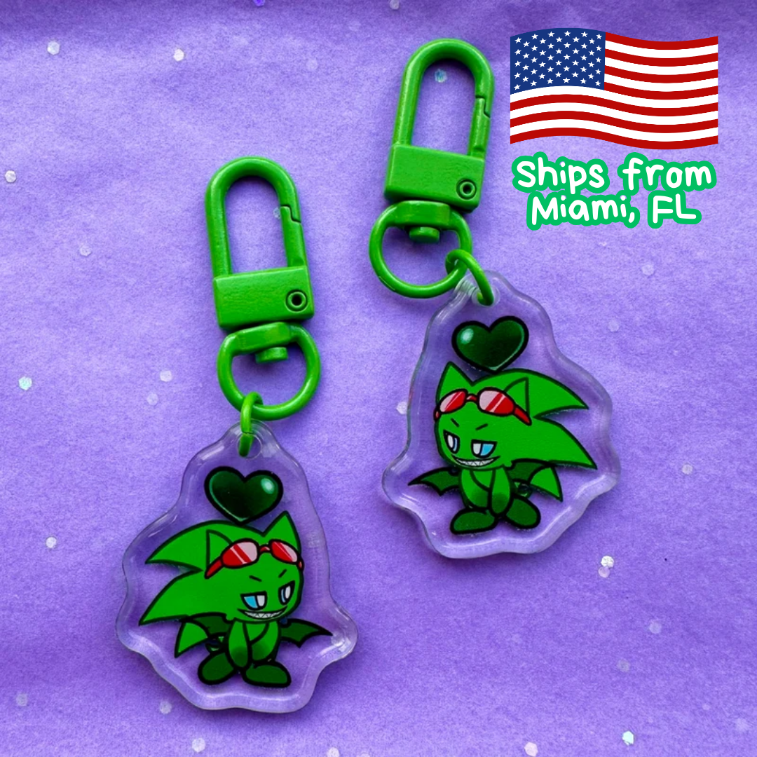Scorge Hedgehog Sonic Keychain – Cute Acrylic Anime Gift | Ships from Miami, USA