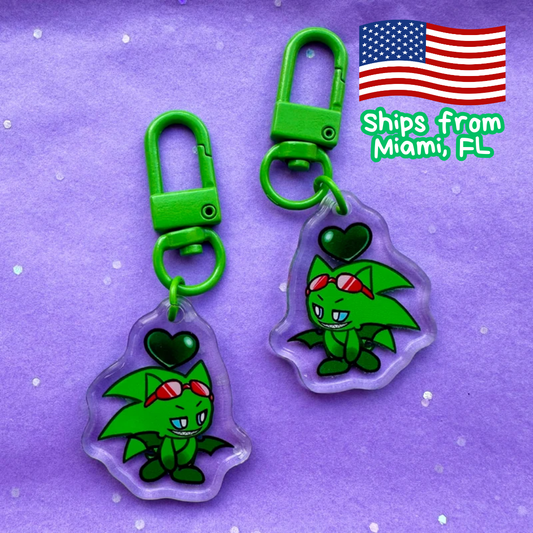 Scorge Hedgehog Sonic Keychain – Cute Acrylic Anime Gift | Ships from Miami, USA