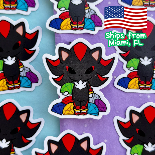 Shadow sticker | vinyl sticker | sonic stickers