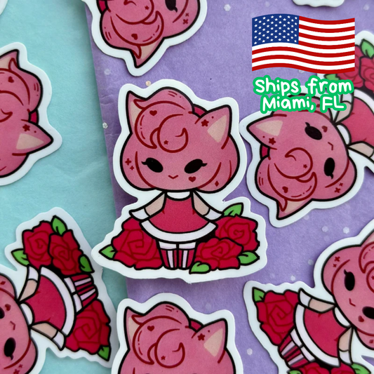 Rose sticker | vinyl sticker | vinyl stickers