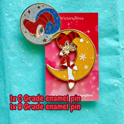 BUNDLE of NiGHTS Into Dreams Merch – Enamel Pins & Acrylic Keychain Set