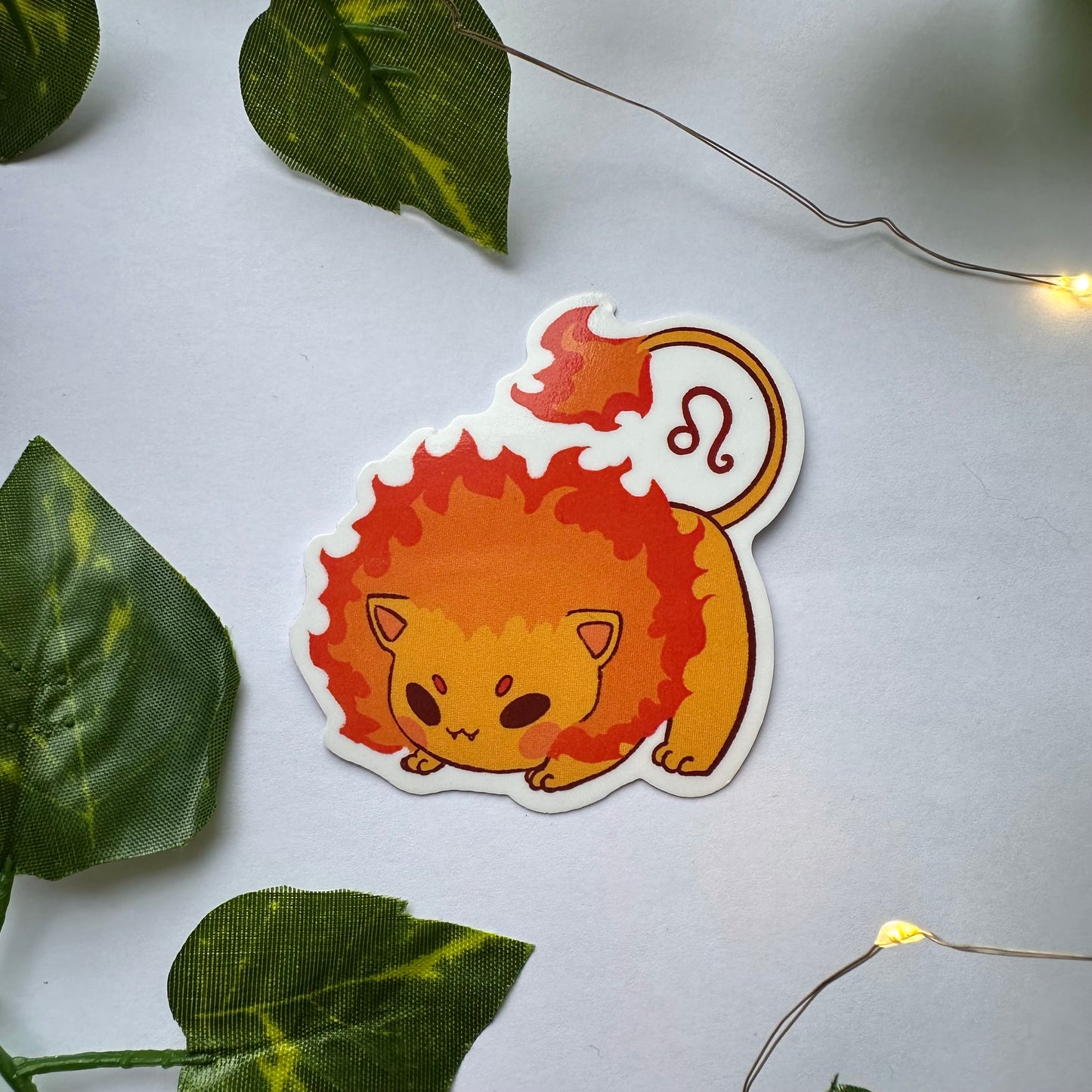 Leo sticker | 2.5 in. | glossy finish | vinyl sticker | waterproof sticker | zodiac sticker | waterproof sticker