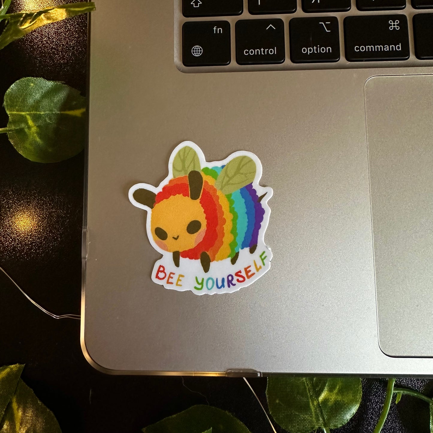 Cute Bee Yourself Sticker | pride sticker | Waterproof Die Cut Sticker