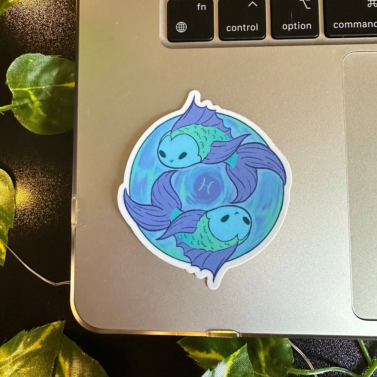 Pisces sticker | 2.5 in. | glossy finish | vinyl sticker | waterproof sticker | zodiac sticker | waterproof sticker