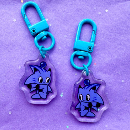 Blue Hedgehog acrylic keychain