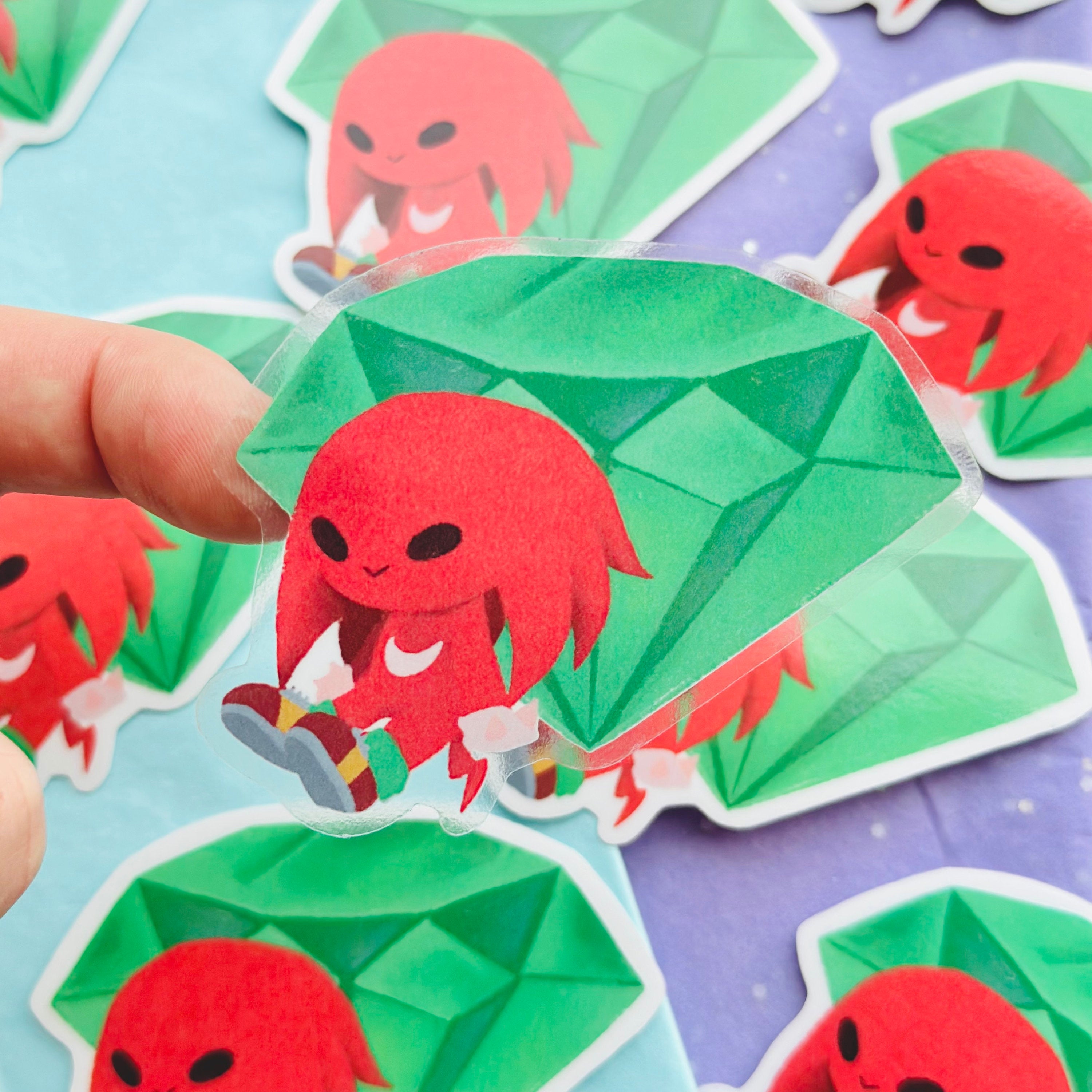 Emerald transparent sticker | waterproof sticker – victoryrina