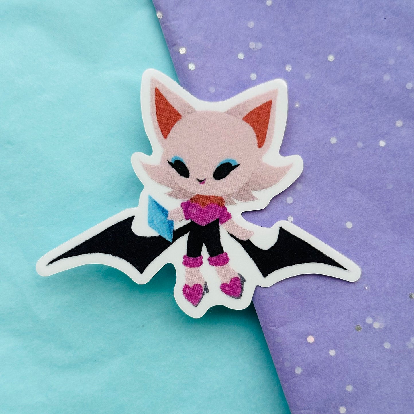 Bat transparent sticker | waterproof sticker